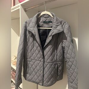 Ralph Lauren Quilted Blue and White Jacket